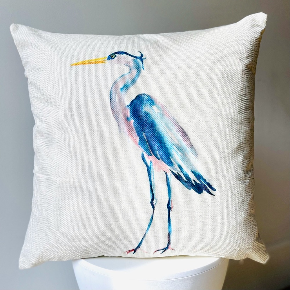 Blue Heron Pillow Cover